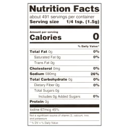 Great Value Iodized Salt, 26 oz - Thumbnail 5