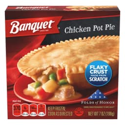 Banquet Chicken Pot Pie, 11g Protein, Frozen Meal, 7 oz - Thumbnail 1