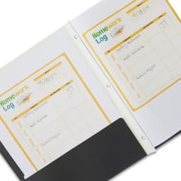 (10 pack) Pen+Gear Letter Size 3-Prong Paper Folder, Black - Thumbnail 5