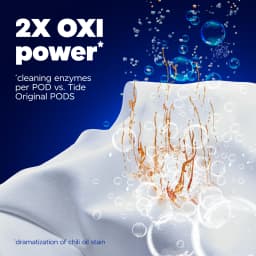 Tide PODS Laundry Detergent Pacs, Oxi Boost Power PODS with Stain Remover and Oxi Power, 45 count - Thumbnail 4