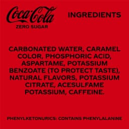 Coca-Cola Zero Sugar Soda Pop Cans, 12 fl oz, 24 Pack - Thumbnail 10