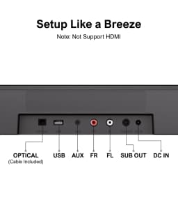 ULTIMEA 7.1ch Virtual Surround Sound Bar, Soundbar for Smart TV with Subwoofer, OPT/AUX/BT, Aura A40 - Thumbnail 6