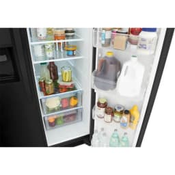 Frigidaire FRSS2623AB 256 Cu Ft 2 Doors Automatic Defrost Side-by-Side Refrigerator Black - Thumbnail 7
