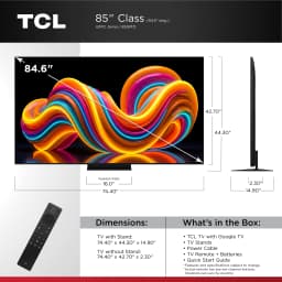 TCL 85” QM7L Series SQD-Mini LED QLED Smart Google TV (NEW 2026) - TCL Deep Color System with Super QLED - Thumbnail 2