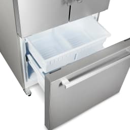 Cosmo 30 in. Vista Collection 17.5 cu. ft. Counter Depth 3-Door French Door Refrigerator, Freezer Drawer, Stainless Steel - Thumbnail 9