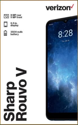 Verizon Sharp Rouvo V, 32GB, Black- Prepaid Smartphone [Locked to Verizon Prepaid] - Thumbnail 7