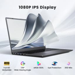 RNRUO 15.6" Laptop with Windows 11, 12GB RAM 128GB SSD, FHD Screen USB-C PD Fast Charging, Office 2024 Included - Thumbnail 2