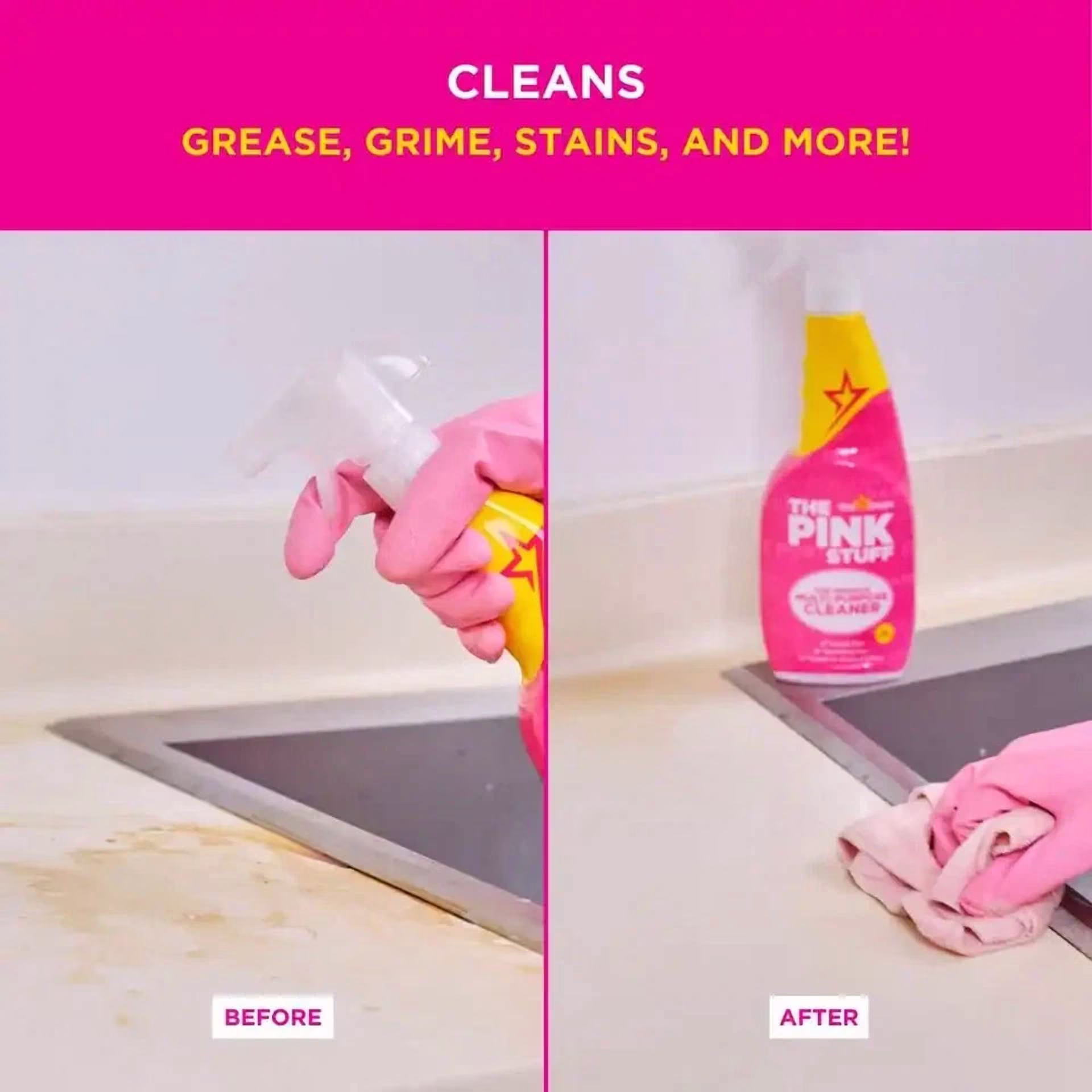 The Pink Stuff Miracle 750 Ml Multi-Surface Cleaner - 26 Fl Oz - Thumbnail 6
