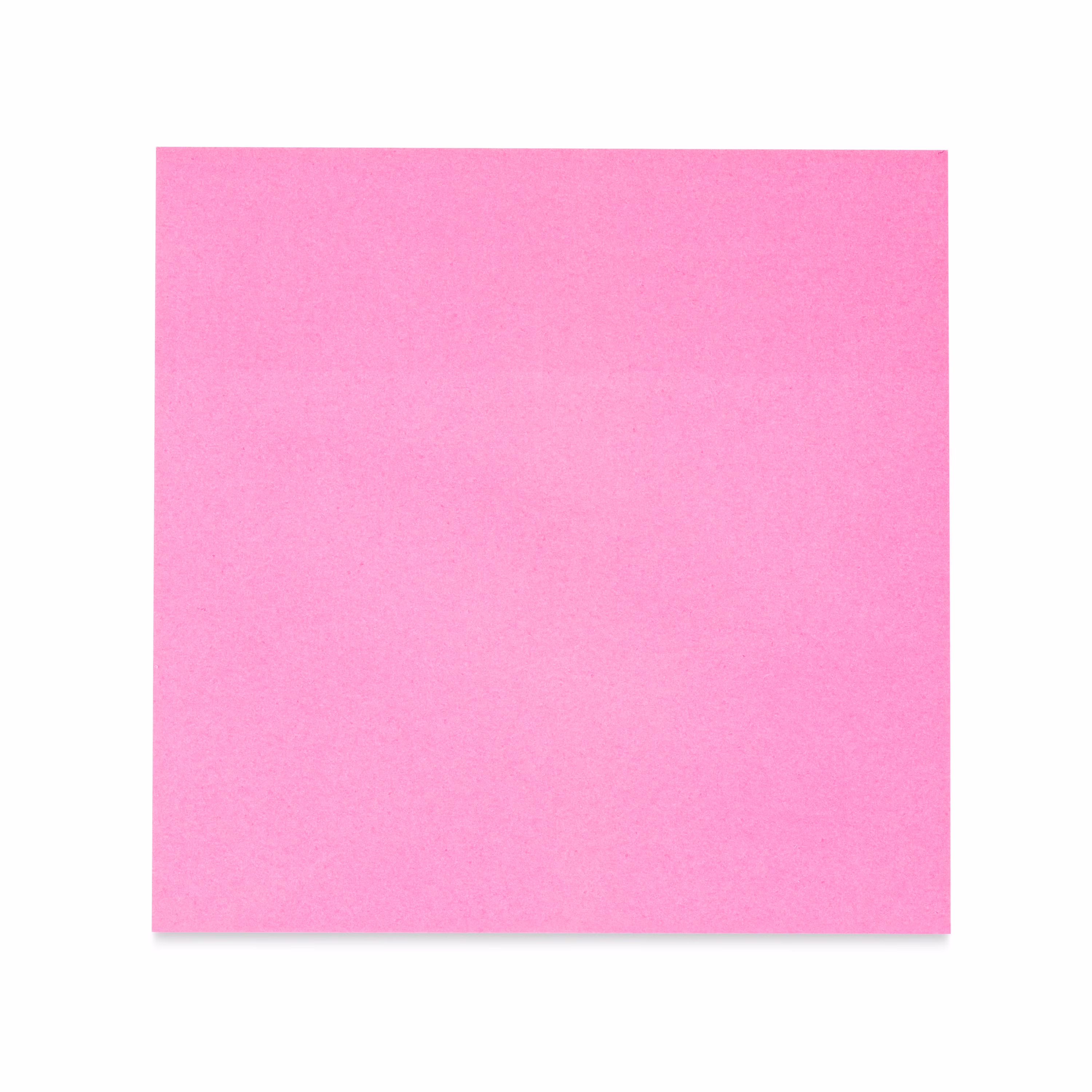 Pen+Gear Square Shaped Sticky Notes, 3" x 3", Magenta, 100 Sheets - Thumbnail 6