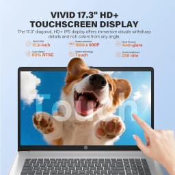 HP 17.3" FHD, inch laptops, AMD Ryzen 5 7430U, 12GB RAM 512GB SSD, Windows 11 Home, Copilot AI, RECOLX AI Voice Recorder - Thumbnail 3