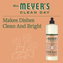 Mrs. Meyer's Clean Day Liquid Dish Soap, Geranium Scent, 16 Fl Oz Bottle - Thumbnail 3