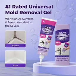 99% Effective Mold Remover Gel, Instant Cleaning Gel for Bathroom Tile Grout, Sinks, Sealants & Window Frames, 90g (3.17oz) Multi-Surface Cleaner - Thumbnail 5
