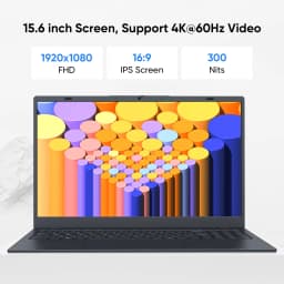 Coolby 15.6 inch Win 11 Laptop Computer with 1920x1080 IPS Display, 8GB RAM/256 GB NVMe SSD - Thumbnail 3