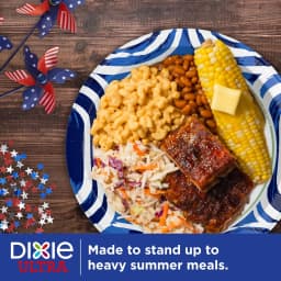 Dixie Ultra Disposable Paper Plates, 10", Multi-Color, 50 Count - Thumbnail 2