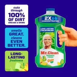 Mr. Clean All Purpose Cleaner, Floor Cleaner for Mopping, Cleaning Liquid, Gain, 64oz - Thumbnail 2