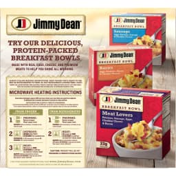 Jimmy Dean Frozen Croissant Breakfast Sandwiches Sausage, Egg & Cheese, 8 Count, 36 oz, 13g Protein per Serving (Fully Cooked) - Thumbnail 13