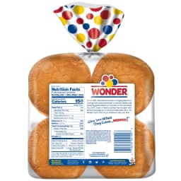 Wonder Bread Classic Extra Soft White Bread Hamburger Buns, 15 oz, 8 Ct, Shelf-Stable - Thumbnail 9