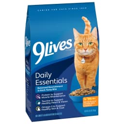 9Lives Daily Essentials Dry Cat Food with Chicken, Beef & Salmon Flavors, 3.15 lb. Bag - Thumbnail 10
