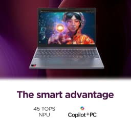 Lenovo IdeaPad Slim 3x 15.3" Touchscreen Laptop AI Snapdragon X 16GB 512GB SSD Windows 11 Pro Luna Grey - Thumbnail 4