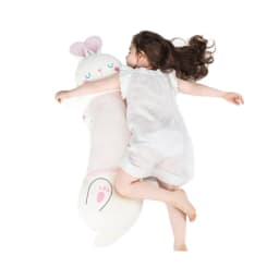 Sleeping Bunny Long Plush Pillow, Soft Rabbit Body Cushion Decorative Toy - Thumbnail 7