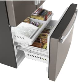 GE GNE27JMMES 36 French Door Refrigerator with 27 cu. ft. Total Capacity in Slate - Thumbnail 3