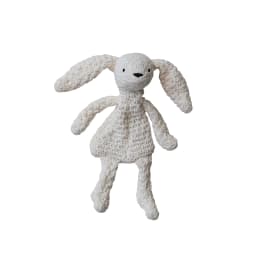 Creative Co-Op 2-Piece Knit Fabric Chenille Bunny Toy, Multicolor - Thumbnail 3