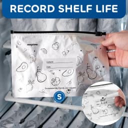 DTFMZOV Reusable Aluminum Foil Sealable Storage Bags 30 Pack, 3 Size Thicken Vacuum Zipper Pouches for Food Preservation, Stand Up Foil Freezer Bags - Thumbnail 5