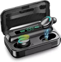 RHEA- New Wireless Bluetooth Earphones W/ Led Charging Case Touch Control - Thumbnail 1
