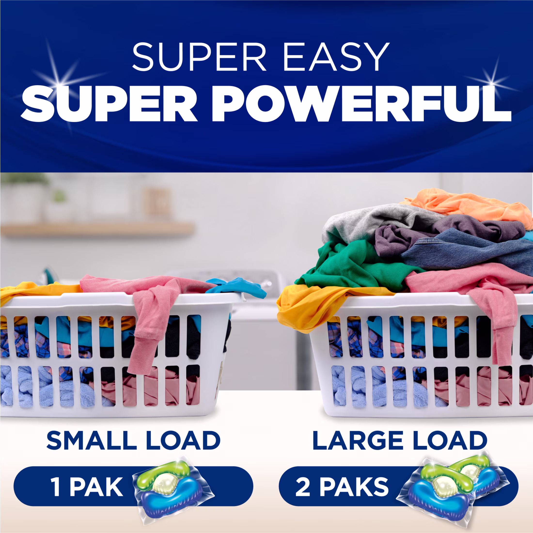 ARM & HAMMER Plus OxiClean 5-in-1 Laundry Detergent Paks, Fresh Scent, 42 Count - Thumbnail 6