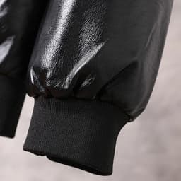 Leesechin Mens Bomber Jacket Leather Men's Thin Leather Jacket Round Neck Slim Baseball Collar Leather Jacket Men's Motorcycle Leather Jacket - Thumbnail 5