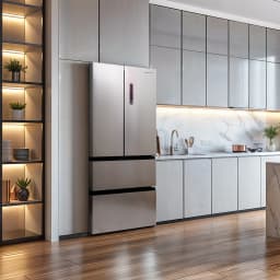 Hamilton Beach HZ4051 17.9 cu. ft. French Door Refrigerator with 2 Freezer Drawers, Stainless Steel, Digital Display - Thumbnail 11