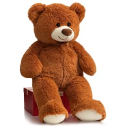 HollyHOME Giant Teddy Bear Big Plush Stuffed Animal Soft Cuddly Toy Gift for Girlfriend Kids Valentine's Day 36 Inch Brown - Thumbnail 5