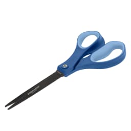 Fiskars Everyday Non-stick Steel Pointed Scissors, 4" Blades, Blue & Black, Ergonomic Softgrip Handles, Crafting Tape Scissors - Thumbnail 5