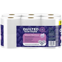Quilted Northern Ultra Plush 3-Ply Toilet Paper, 12 Mega Rolls, 255 Sheets per Roll - Thumbnail 12