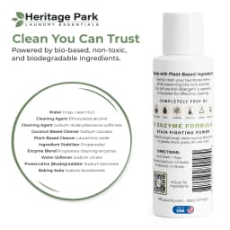 Heritage Park Luxury Laundry Detergent | Dermatologist Tested Plant based Natural & Enzyme Laundry Detergent | Sensitive Skin Friendly - Fragrance - Thumbnail 8