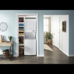 Whirlpool WET4024HW 24 inch White Electric Washer/Dryer Stacked Laundry Center - Thumbnail 4