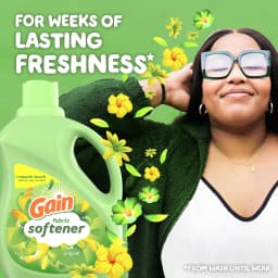 Gain Liquid Laundry Fabric Softener and Conditioner, Original Scent, 140 fl oz, 190 Loads - Thumbnail 3