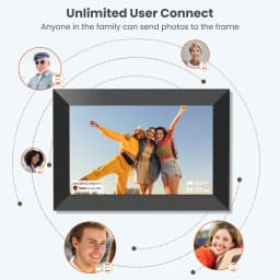 NUSICAN Digital Photo Frames 10.1" , WiFi Digital Frame with 32GB Memory, Touch Screen Electric Picture Video Frame Share Instant Photo - Thumbnail 9