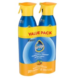 Pledge Antibacterial Multi Surface Cleaner Spray, Fresh Citrus - Household Antibacterial Spray (2 Pack Aerosol), 9.7 oz - Thumbnail 7