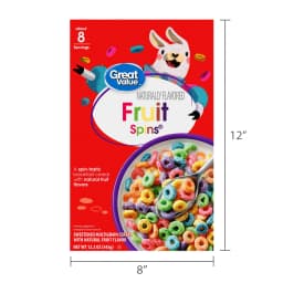 Great Value Fruit Spins Breakfast Cereal, 12.2 oz - Thumbnail 7