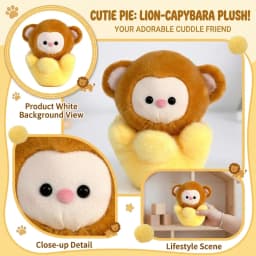 8 Inch Brown Banana Monkey Plushie Plush Doll Cute - Plush Toy, Graduation Gifts 2026, Stuffed Animal, Graduation Decor, Soft Plushies for Graduates - Thumbnail 3