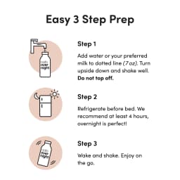 Oats Overnight Chocolate Peanut Butter Protein Overnight Oatmeal Shake, 2.2 oz, 1 Count - Thumbnail 4