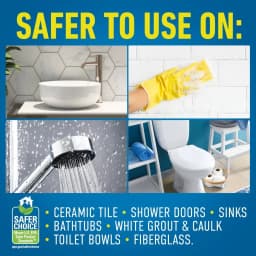 CLR Brilliant Bath Foaming Multi-Surface Cleaner, Fresh Scent, EPA Safer Choice, 26 fl oz - Thumbnail 3