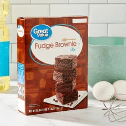 Great Value Fudge Brownie Mix, 18.3 oz Box - Thumbnail 2
