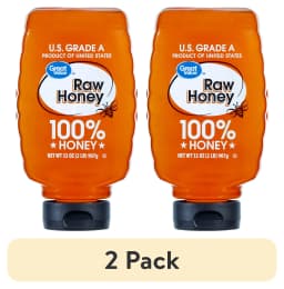 (2 pack) Great Value Raw Honey, 32 oz Bottle - Thumbnail 1