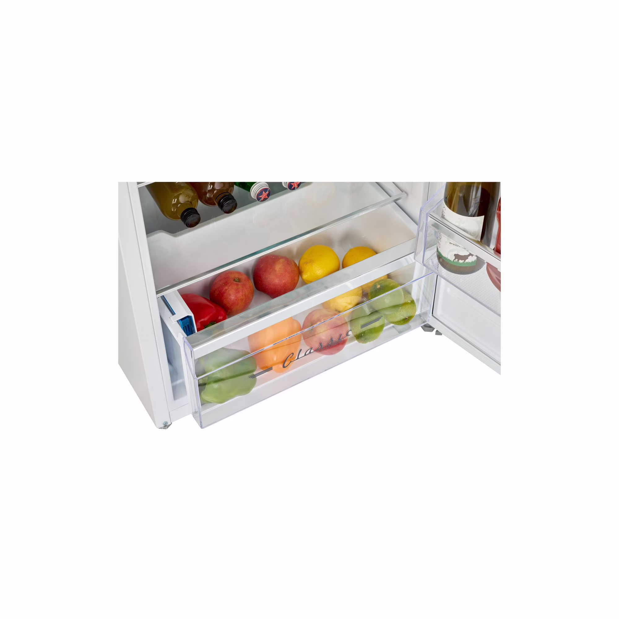 Classic Retro 7.5 cu ft Top Mount Refrigerator in Marshmallow White - Thumbnail 5