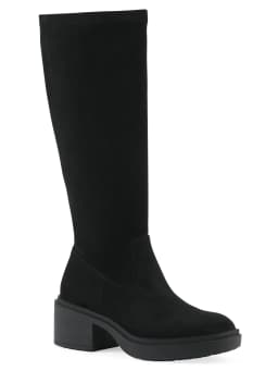 White Mountain Women's Tall Faux Suede Stretch Boot - Thumbnail 1