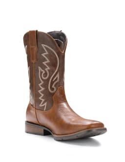 IUV Cowboy Boots For Men Western Boot Durable Fashionable Retro Classic Embroidered Pull On Slip Resistant Boots - Thumbnail 2