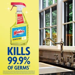 (8 pack) Windex Multi-Surface, Disinfectant, and All-Purpose Cleaner, Spray Bottle, Citrus Scent, 32 fl oz - Thumbnail 3