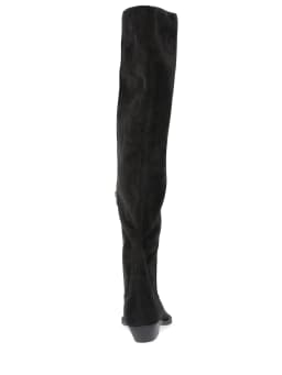 Time and Tru Women's Faux Suede Western Over The Knee Boots - Thumbnail 3